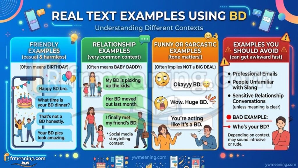 Real Text Examples Using BD