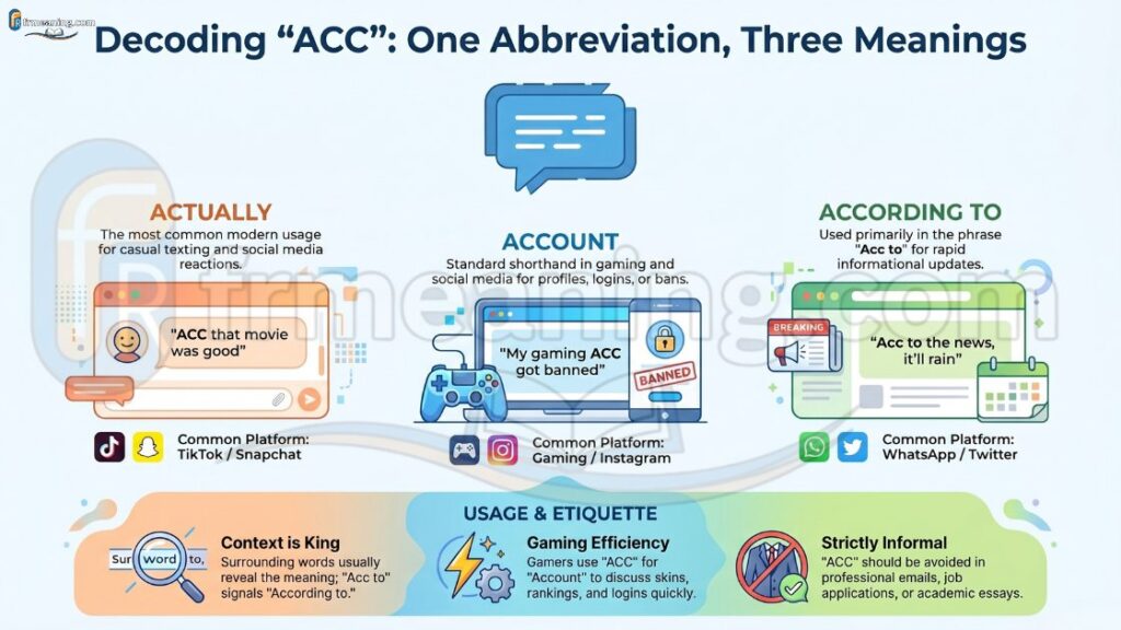 What Does ACC Mean in Text
