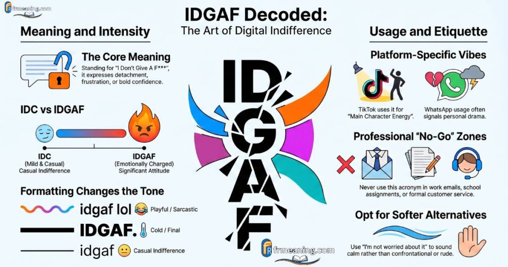 What Does IDGAF Mean in Text Messages