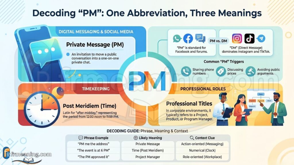 What Does PM Mean in Text