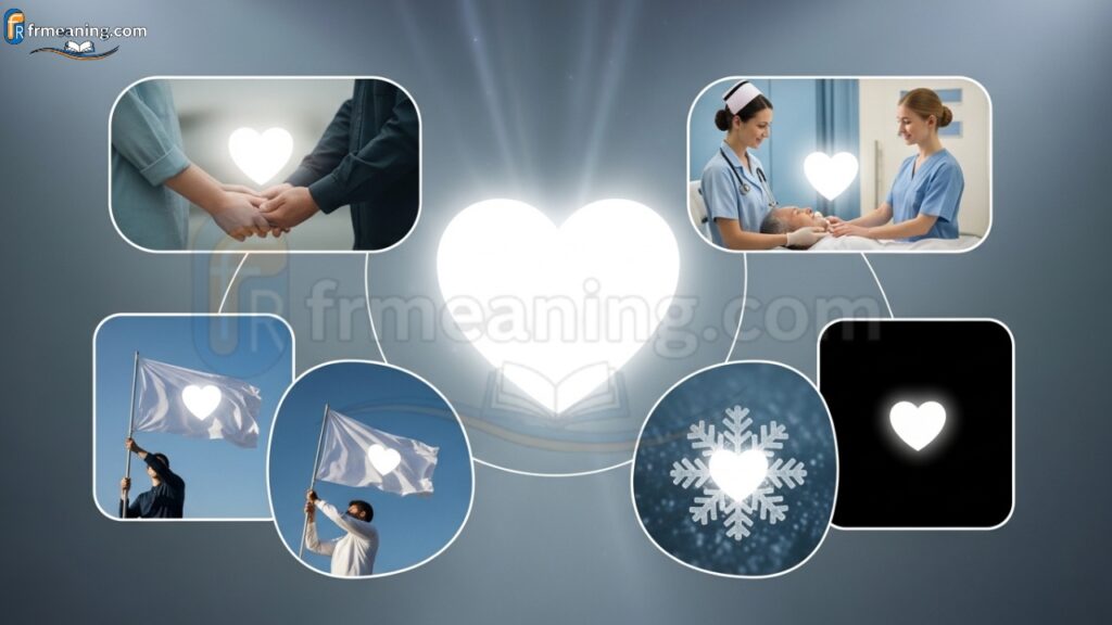 White Heart Meaning in Different Situations