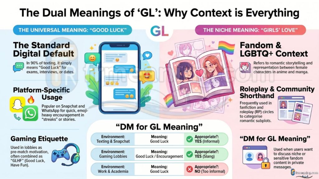 GL Meaning in Text