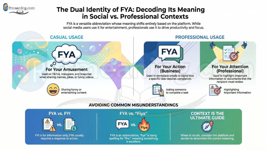 Meaning of FYA in Text