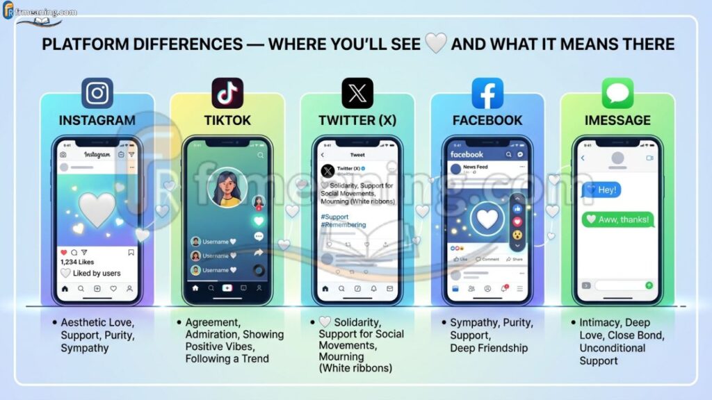 Platform Differences — Where You'll See 🤍 and What It Means There
