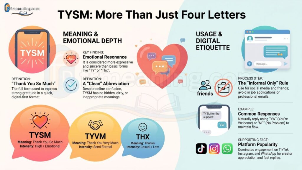 TYSM Meaning in Text