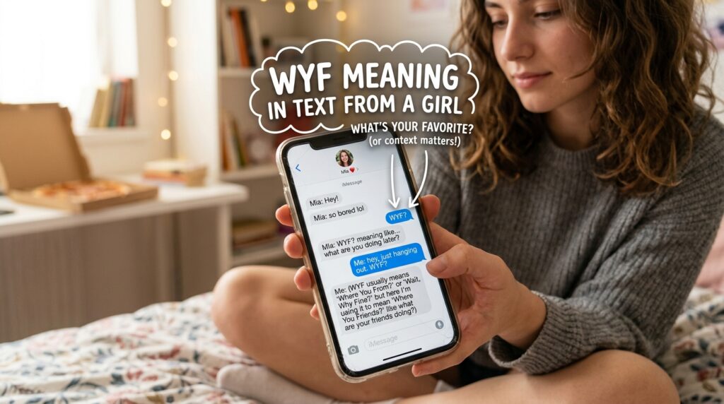 WYF Meaning in Text From a Girl