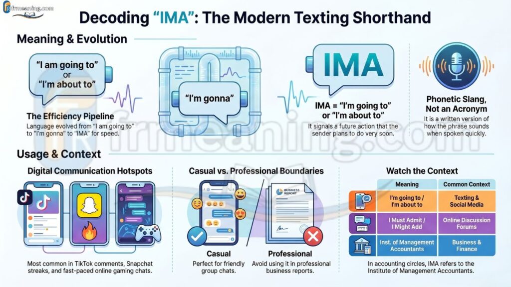 What Does IMA Mean in Text