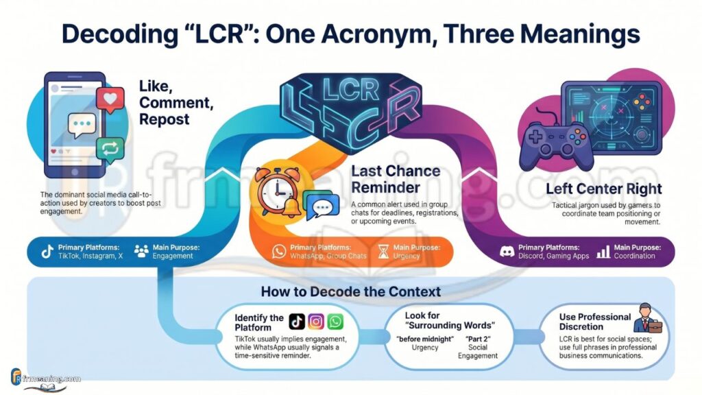 What Does LCR Mean in Text