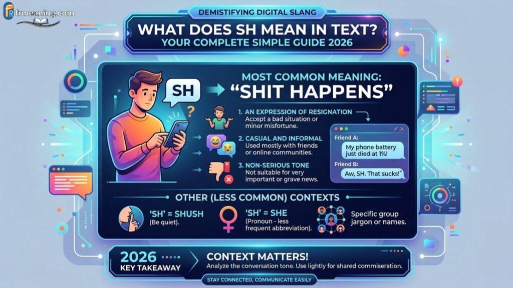 What Does SH Mean in Text