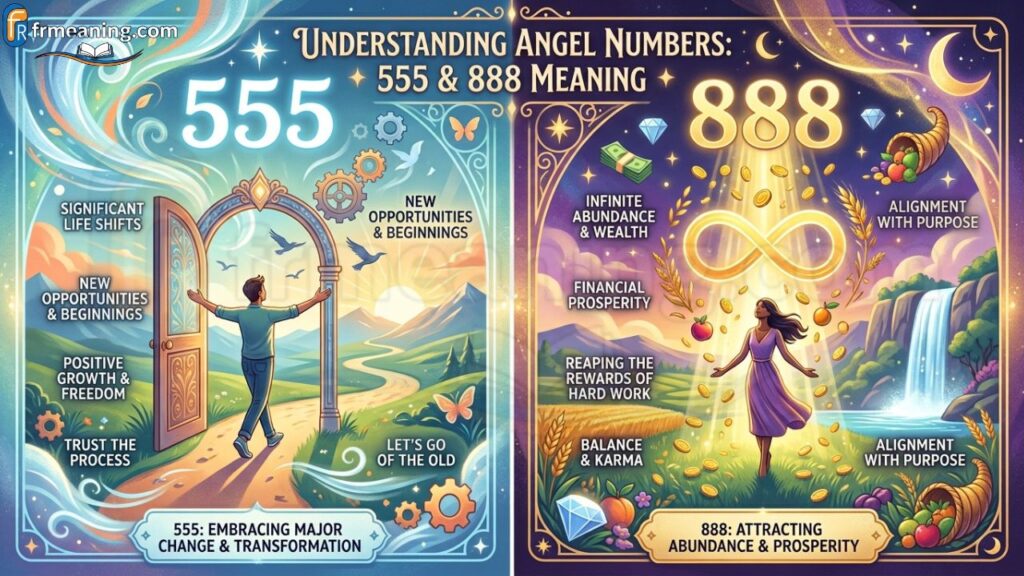555 and 888 Angel Number Meaning