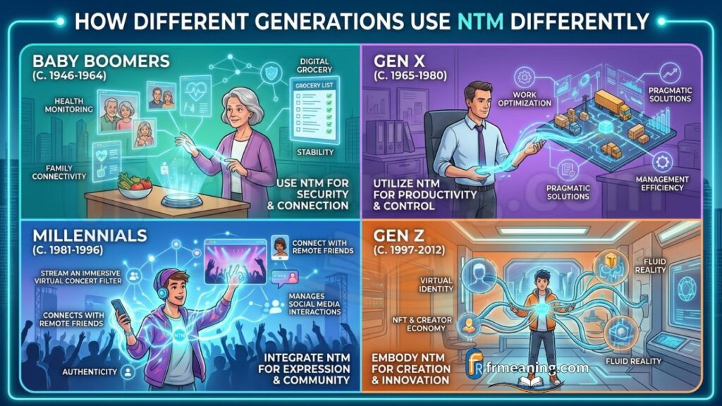 How Different Generations Use NTM Differently