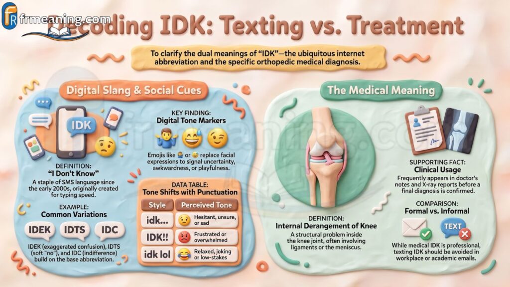 IDK Meaning