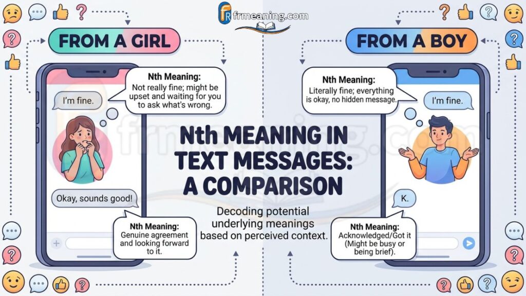 Nth Meaning in Text From a Girl vs From a Boy