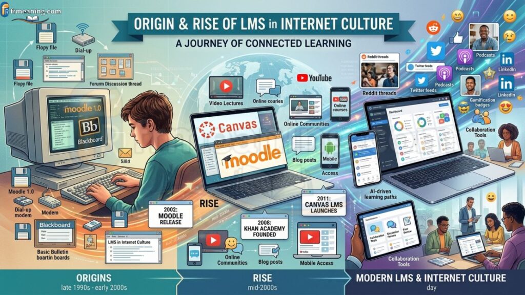 Origin and Rise of LMS in Internet Culture
