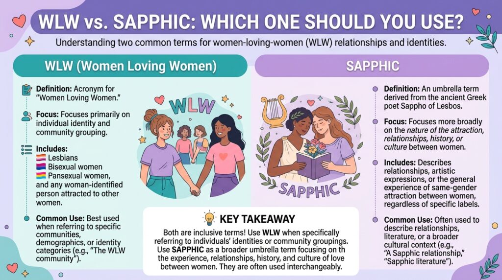 WLW vs. Sapphic — Which One Should You Actually Use