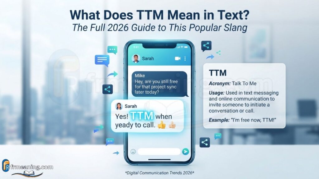 What Does TTM Mean in Text