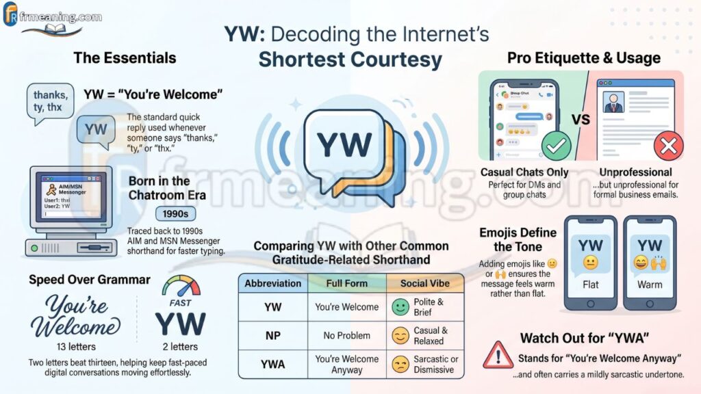 What Does YW Stand For in Text