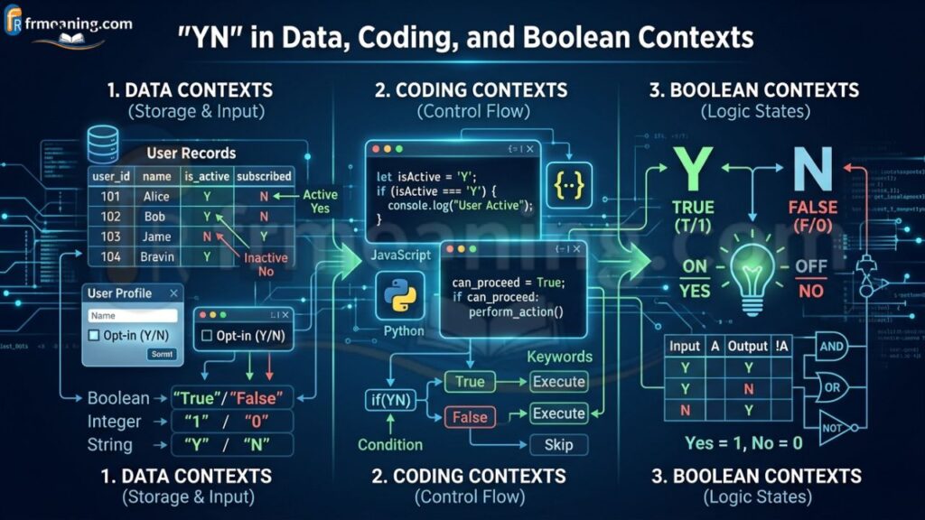 YN in Data, Coding, and Boolean Contexts