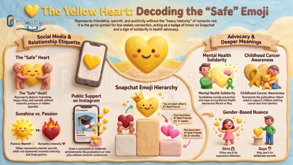 Yellow Heart Emoji Meaning
