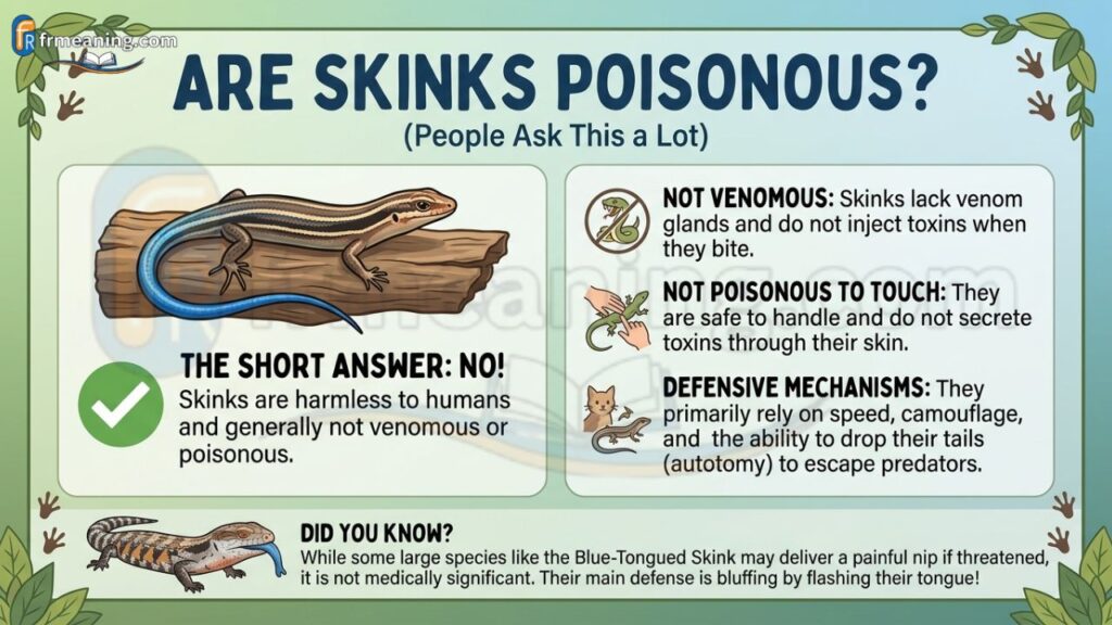 Are Skinks Poisonous