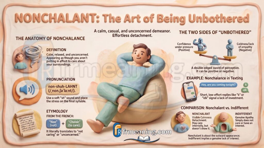 Nonchalant Meaning