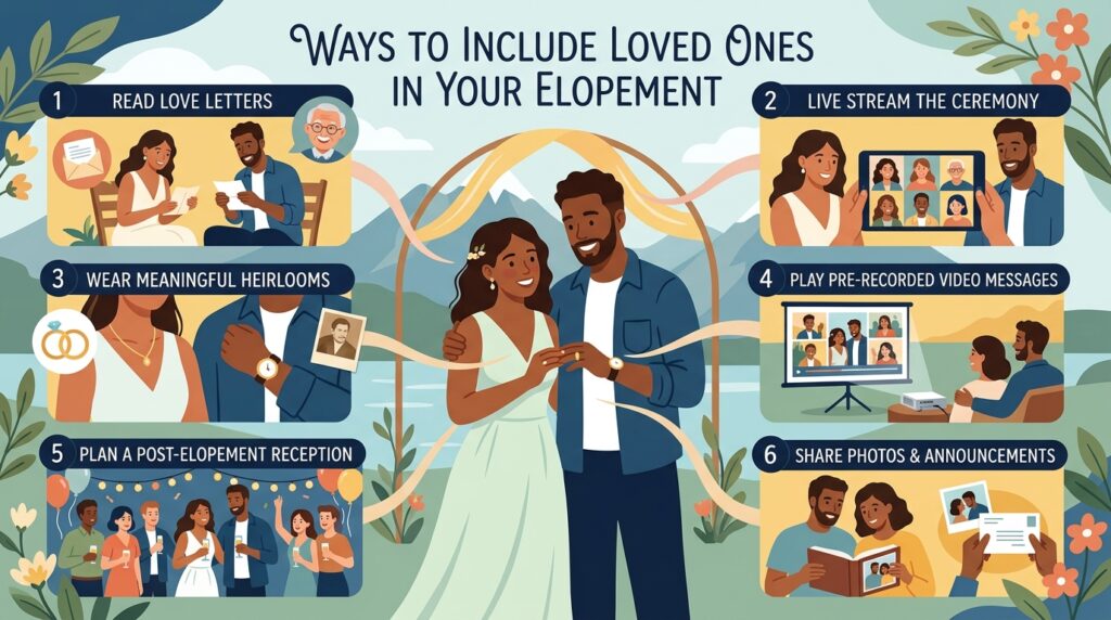 Ways to Include Loved Ones in Your Elopement