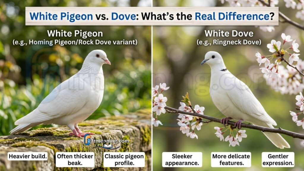 White Pigeon vs Dove